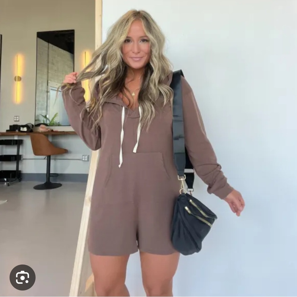 Chic By Ally B - Cozy Days French Terry Romper Be Stage
